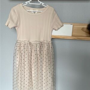 H&M Cream Polka Dot Kids Dress